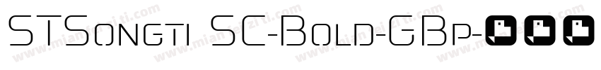 STSongti SC-Bold-GBp字体转换